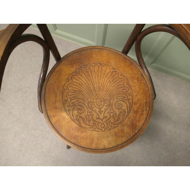 Large Roomy Bentwood Carver Chair This Is a and Charming Piece, 1900 For Sale - Image 4 of 8