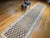Textile Vintage Persian Qazvin Tribal Kilim Runner, Handwoven Allover Paisley Pattern, Brown & Ivory, 4’ x 18’ For Sale - Image 7 of 17