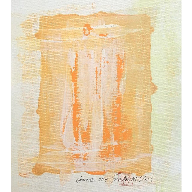 2010s Abstract Static 224 Shades of Orange Painting For Sale - Image 5 of 5