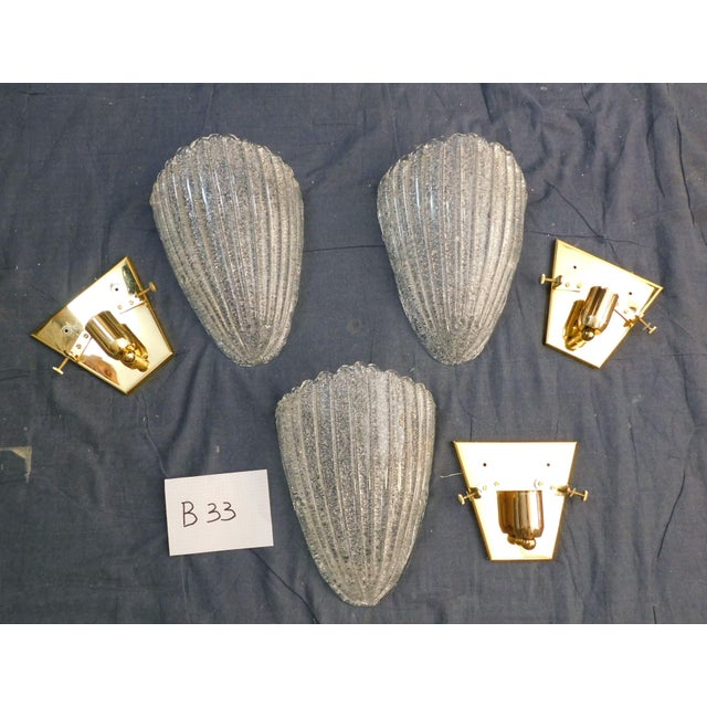 Glass 20th Century Murano Graniglia Shield Sconce For Sale - Image 7 of 7