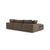 2020s Cali 4-Piece Chocolate Brown Performance Velvet Sectional For Sale - Image 5 of 7
