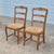 Mid-20th Century Shell Carved Walnut French Country Ladder Back Rush Seat Chairs, a Pair For Sale - Image 13 of 13