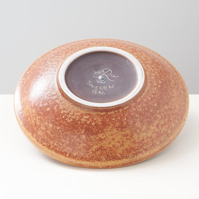 1940s Brown Stoneware Dish by Gunnar Nylund For Sale - Image 5 of 5