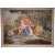 18th Century French Louis XVI Romantic Painting on Canvas with Grey Frame circa 1760 For Sale