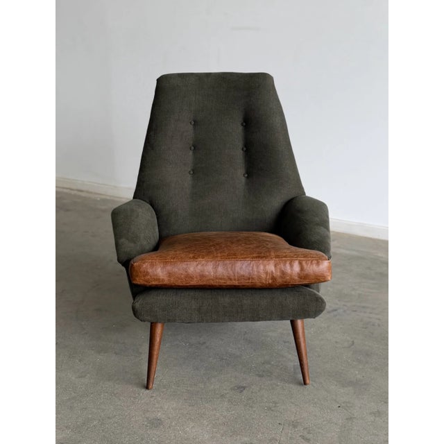 Mid-Century Modern 1960s Danish Modern High Back Lounge Chair For Sale - Image 3 of 11