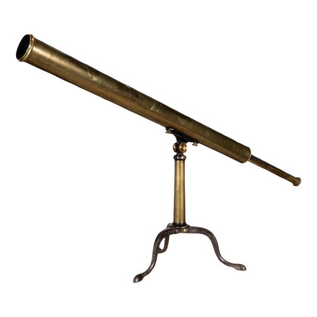 Antique Brass Telescope For Sale