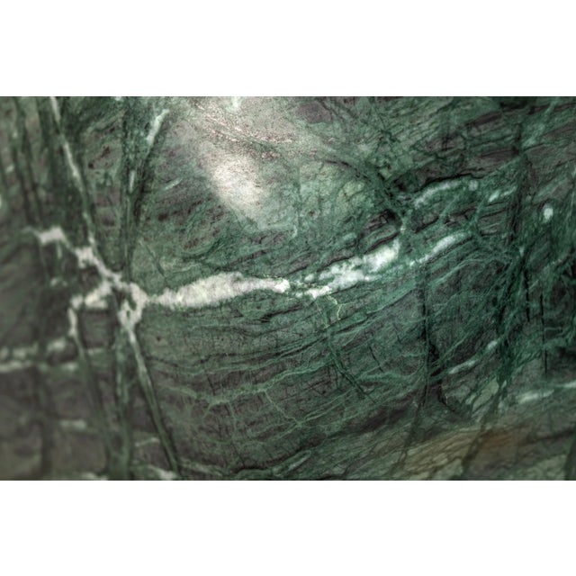 Abstract Organic Modern Sculpture Hand-Carved in Green Marble by Mark Leblanc for Mark Leblanc Studios, Usa, C. 2023 For Sale - Image 12 of 12