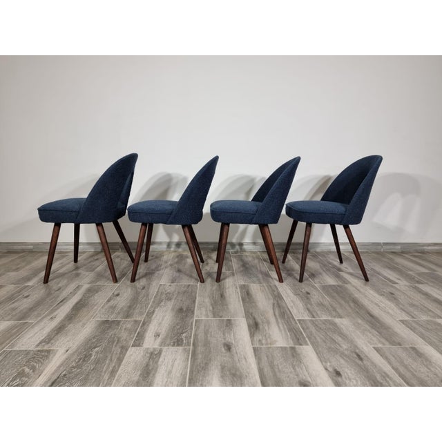 Textile Dining Chairs by Antonin Suman, 1960s, Set of 4 For Sale - Image 7 of 11