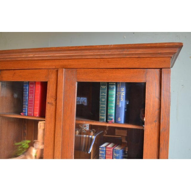 1920s Art Deco Bookcase in Oak, 1920s For Sale - Image 5 of 11