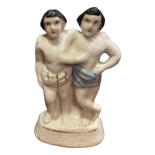 Antique c.1860 Chang & Eng Siamese Twins Circus Souvenir For Sale