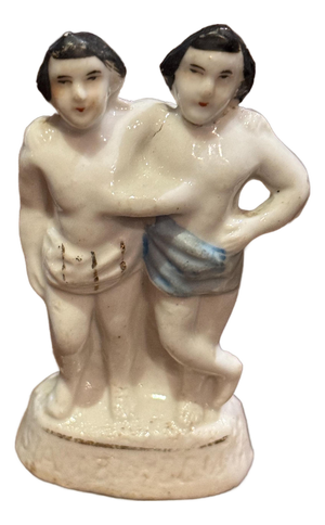 Antique c.1860 Chang & Eng Siamese Twins Circus Souvenir