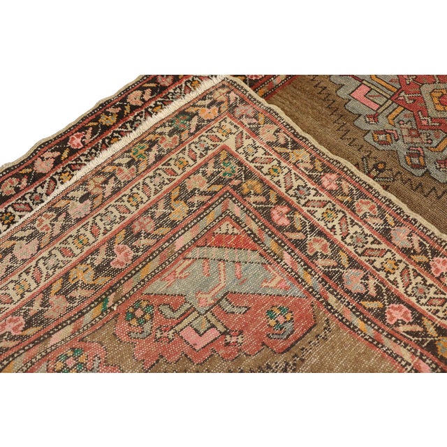 Brown Late 19th Century Persian Malayer Rug, 03'02 X 12'11 For Sale - Image 8 of 11