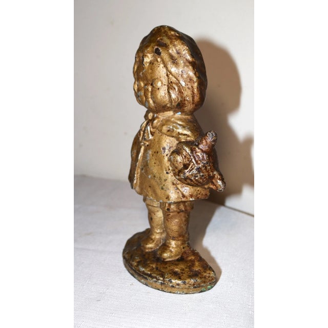 Up for sale is a wonderful antique late 19th century solid cast iron figural doorstop. It's a nice quality casting, is a...