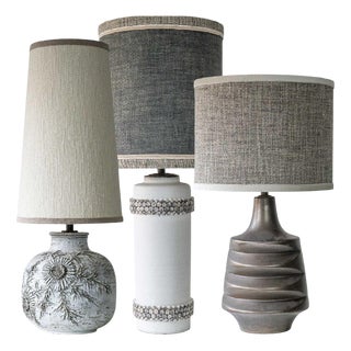 Ceramic Table Lamps by R. Hoube, 1970, Set of 3 For Sale