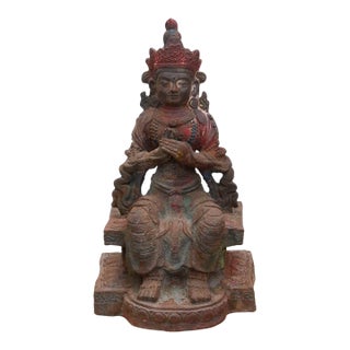 Himalayan Enlightenment, Metal Buddha Figure For Sale