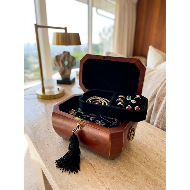 Elegant and timeless vintage jewelry box by The Bombay Company, crafted in the early 2000s and inspired by classic...