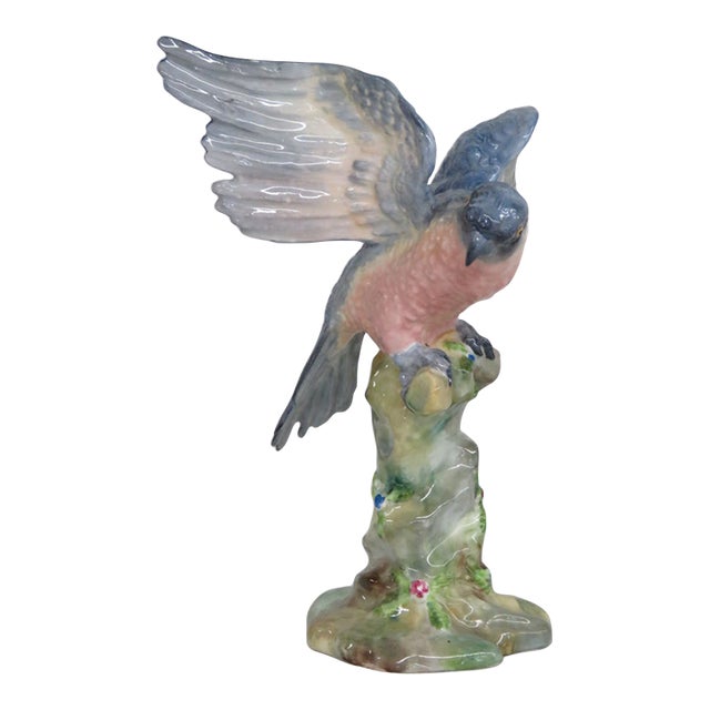 Crown Staffordshire Fine Bone China Bird on Perch Figurine Made in England 5079b For Sale