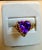 4 Carat Heart Shape Amethyst Love Cocktail Ring in 18 Karat Yellow Gold For Sale - Image 10 of 18