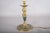 Vintage Brass Candlestick Table Lamp with Green Accent, 1950s For Sale - Image 12 of 14
