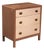 Vintage Metal Lowboy Dresser in Two-Tone Brown Enamel by Simmons For Sale