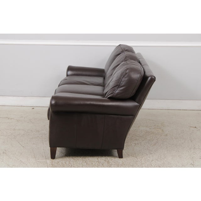 Hancock & Moore Hancock & Moore 3 Seat Leather Loveseat Sofa For Sale - Image 4 of 16
