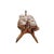 Late 20th Century Ottoman Leather Cushion on Wood Stand Camel Saddle Stool Vintage Egyptian Decor For Sale - Image 4 of 11