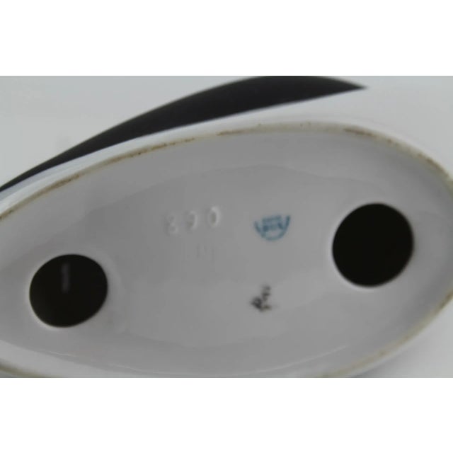 Czech Porcelain Black Swan Figurine from Royal Dux, 1960s For Sale - Image 11 of 13