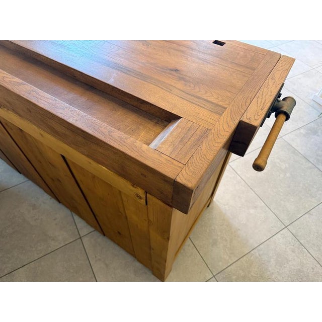Apothecary Drawer Workbench in Pine For Sale - Image 10 of 18