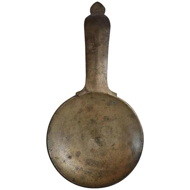 Large Indian Patinated Bronze Tawa Cooking Pan For Sale - Image 11 of 11
