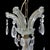 Brass Crystal & Glass Crystal Arm 12-Light Chandelier C1940 For Sale - Image 8 of 10