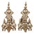 19th Century French Brass Fireplace Chenets, Set of 2 For Sale