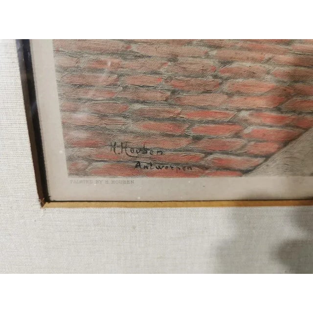 H. Houben, Lithograph, Framed For Sale - Image 4 of 7