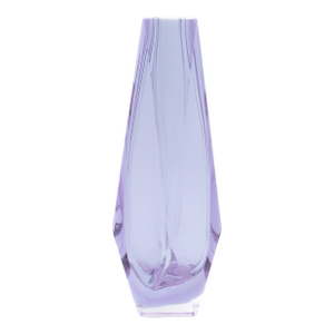 Hand Blown Murano Vase in Lavender