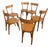 Bistro Beech Chairs, 1970, Set of 6 For Sale