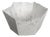 Drap C Hexagonal Decorative Bowl in White Carrara Marble by Bufalini Marmi For Sale