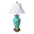 Table Lamp in a Unique Decoupage Art Nouveax Vibe For Sale