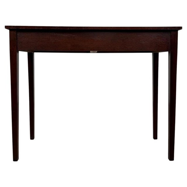 Wood Antique English Mahogany Writing Table For Sale - Image 7 of 12