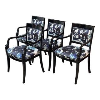 Roberto Barahona Bespoke Dining Room Chairs, Set of Four For Sale