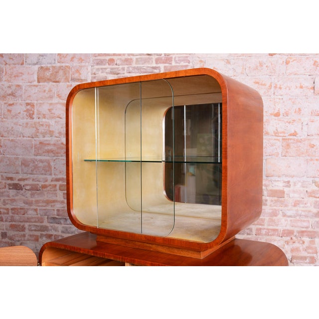 Wood Czech Art Deco Sideboard in Walnut attributed to J. Halabala for Up Zavody, 1940s For Sale - Image 7 of 18