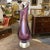 Seguso 1970s Italian Mid-Century Modern Tall Purple Murano Glass Vase For Sale - Image 4 of 13
