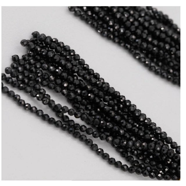 1990s 1990s Gold on Sterling Silver Cultured Pearl, Ruby & Onyx Tassel Earrings - 2 Pieces For Sale - Image 5 of 6