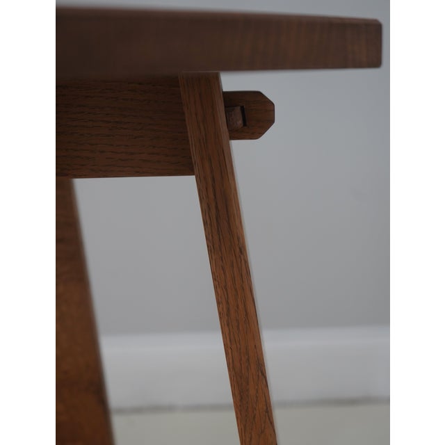 2000 - 2009 Mission Oak Bench Made Stickley Style Table For Sale - Image 5 of 16