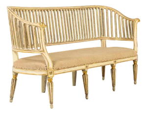 Antique Italian Painted Settee