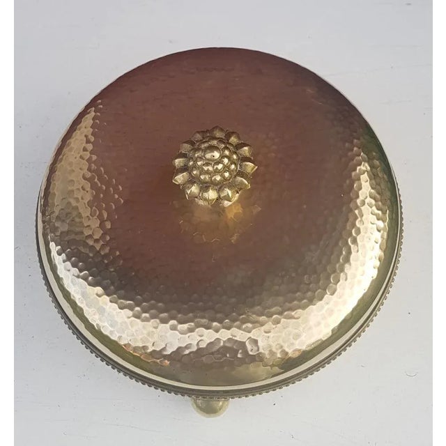 Art Deco Brass Lidded Box from Munich Workshops, 1925 For Sale - Image 5 of 8