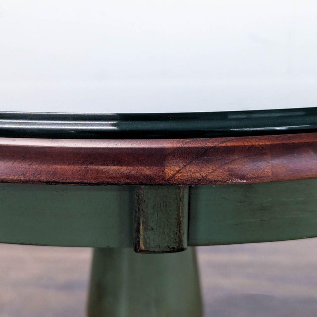 2010s Pier 1 Imports Wood Pedestal End Table For Sale - Image 5 of 7