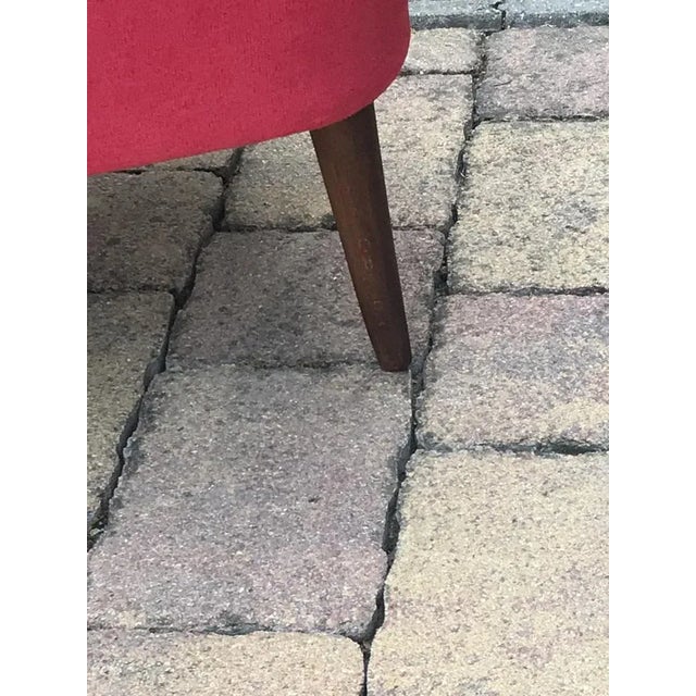 Red Cocktail Chair, 1950s For Sale - Image 9 of 10