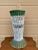 Antique Painted Wicker Umbrella Basket With Green and White Surface For Sale - Image 12 of 12