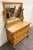 Traditional Antique American Empire Revival Oak Lowboy Dresser Chest of Drawers With Mirror For Sale - Image 3 of 18