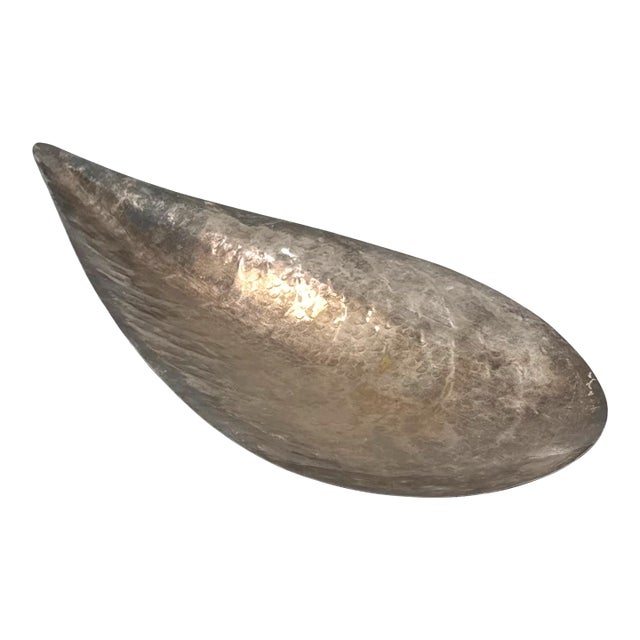 Silver-Plated Shell Shaped Great Bowl / Centerpiece, Renato Raddi, Italy 1970s For Sale
