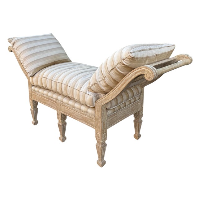 Rose Tarlow Melrose House Bench W Down Filled Cushions.